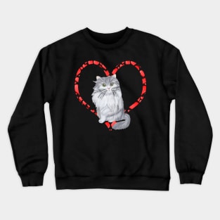 RAGAMUFFIN CAT HEART Crewneck Sweatshirt